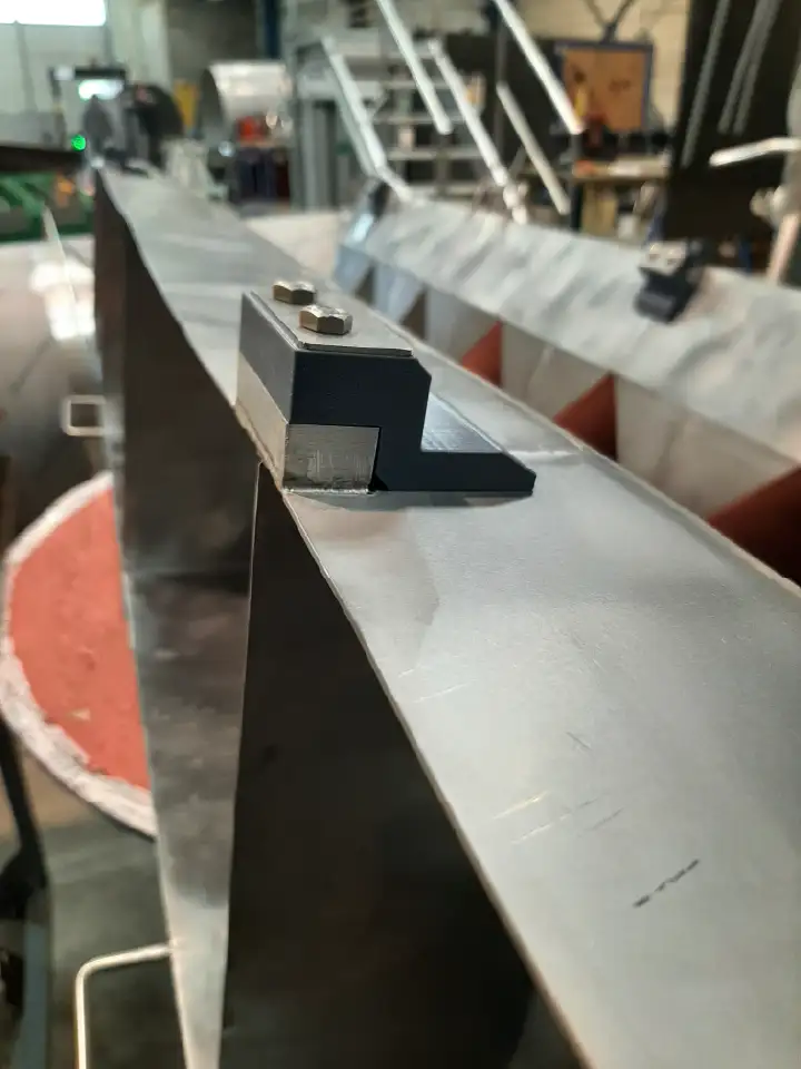 Glissière de ligne de production agroalimentaire
